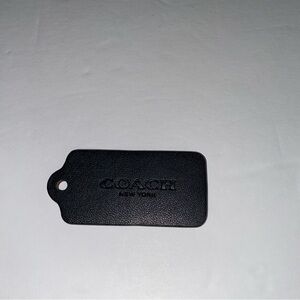 Coach Midnight Black Travel Tag